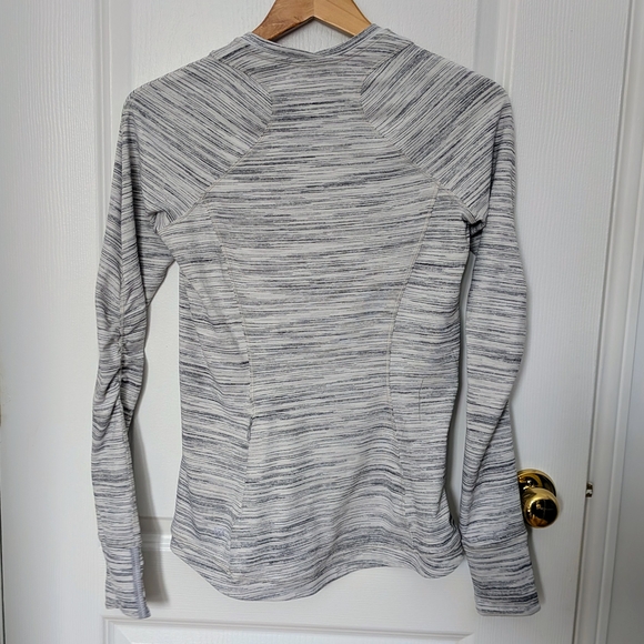 Lululemon Runderful Long Sleeve Space Dye Camo White Women’s Size 8 #201 - Picture 3 of 7